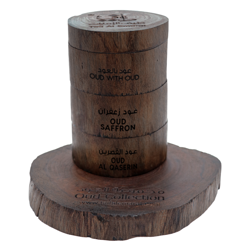 oud with oud, oud saffron, oud al qaserin- oud collection | taif al emarat